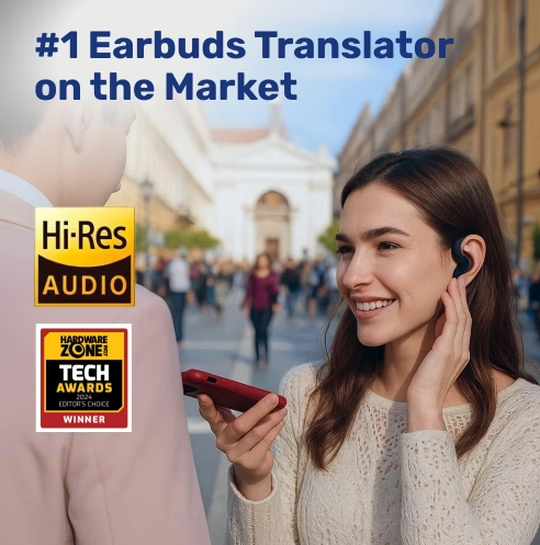 SonaBuds translation earbuds for travel and communication